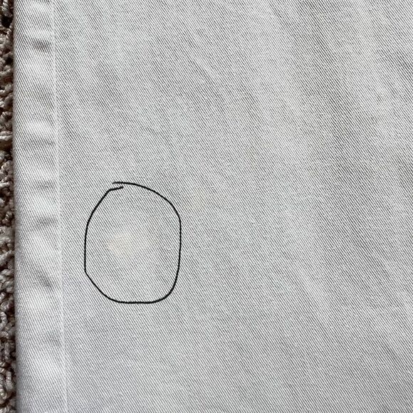 VTG Y2K Annex Casual Corner Cream Denim Maxi Dress Notched Collar Flaw SZ 10 - Picture 8 of 13